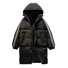 支持二开冬装加棉加厚中长款面包服棉服男女棉衣外套M818-P100，男装棉衣，电商A441