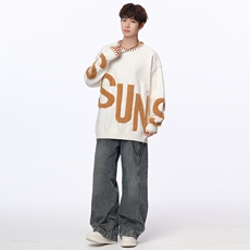 【新品】2025秋冬男士时尚休闲百搭针织毛衣潮流-M186-P45，男装针织衫/毛衣，星座1105-1