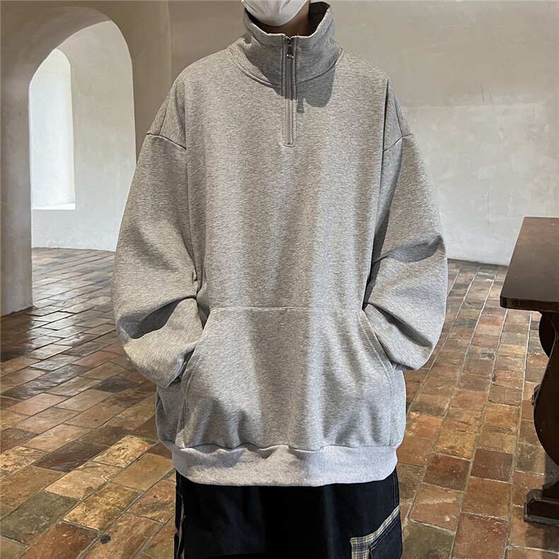 2025重磅冲锋衣内胆半拉链翻领POLO衫大码M-5XL卫衣男WY77077P65,男装Polo衫,星座227-7