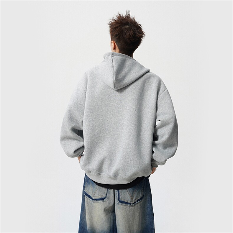 双色连帽开衫卫衣W807特批55,男装卫衣,电商A073