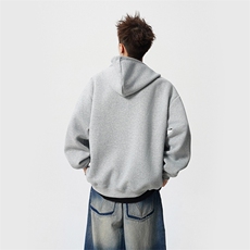 双色连帽开衫卫衣W807特批55，男装卫衣，电商A073