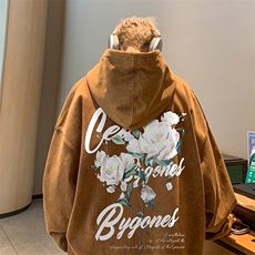 得物抖音高品质二开360克重磅做旧炒雪花纯色连帽水洗卫衣16026，男装卫衣，电商A486