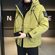 M-3XL24605-P215298标50绒连帽冲锋衣羽绒服男，男装夹克，电商B321-1
