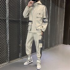 主推秋季男士套装休闲运动服帅气搭配一套工装夹克外套D05，男装套装，电商B226-2（原B217-2）