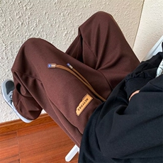美式直筒裤子秋季港风百搭男生休闲裤情侣高街阔腿运动裤K2886，男装休闲裤，星座1116A-1（原606A）