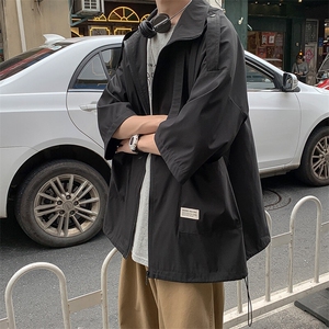 薄款夹克男女潮ins宽松百搭外套韩版潮流慵懒风七分袖上衣J12图片