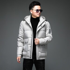 中长款白鸭绒羽绒服中年爸爸装连帽羽绒休闲外套男ALXB8818-P285图片