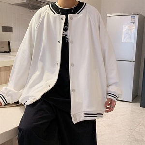 F671P30春季帅气棒球服男生秋季外套男春秋潮流宽松克开衫图片