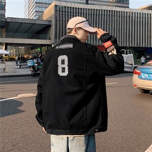 JK600J-P75-限价108羊羔毛牛仔外套男秋冬季加绒加厚大码潮牌棉衣图片
