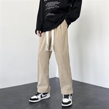 男春季灯芯绒休闲裤D017P40图片