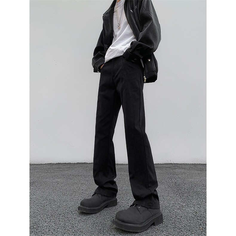 B221美式ins高街暗黑拼接修身弹力牛仔裤LK24161-P60控78,男装牛仔裤,电商B221