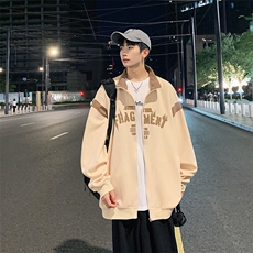 Y5529P55秋季港风开衫卫衣男宽松棒球服男夹克外套，男装卫衣，星座1204-3