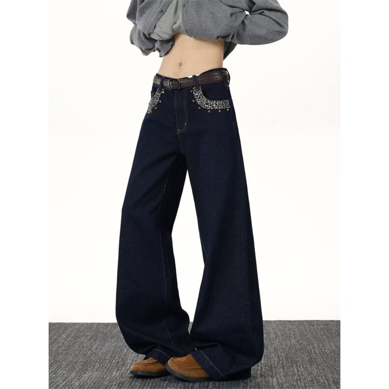 百搭新款简约慵懒日系流行潮流气质牛仔裤XZ212-1-QNK9031-P55，男装牛仔裤，星座212-1