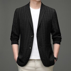 小西装外套男春秋季新款轻熟风宽松垂感休闲正装西服男士套装潮图片