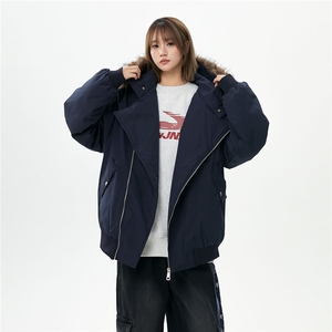 有90绒报告 可拆卸毛领羽绒服派克服标90绒78197P268控428图片