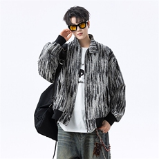 春秋扎染立领短款夹克男休闲外套美式潮牌上衣812-JK10-P88，男装夹克，星座812