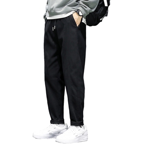 休闲长裤男士秋冬季新款哈伦宽松运动工装裤子Z6619-P45/加绒P50图片