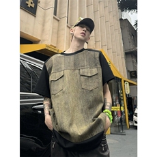 牛仔拼接