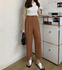 现货翻边西装休闲裤3色，女装西装，帛糸霓娜