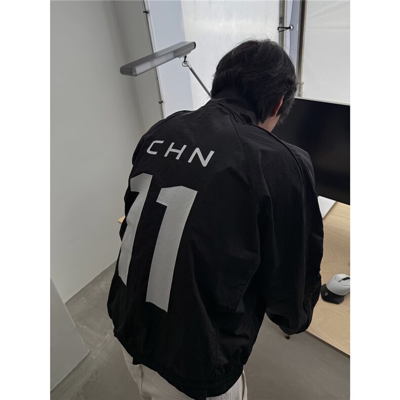 网图美式字母印花冲锋衣夹克街头潮流立领外套A025-ZY68317-P63,男装夹克,电商A025