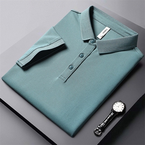 72913-P40男士纯色Polo衫短袖t恤男装夏季上衣服翻领潮流韩版图片