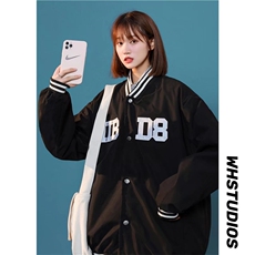 2025春季新品男夹克外套棒球服情侣款时尚棒球服港风宽松上衣男女，男装夹克，星座1210-1