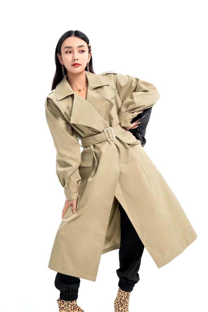 现货秋装新款风衣，女装风衣，艾涵o