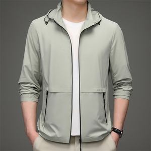 夏季男士户外防晒衣皮肤衣长袖休闲可脱卸帽外套防晒服上衣图片