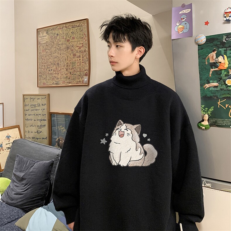 控68高领毛衣男士大码内搭毛线衣男GM45358-P45加绒款-P65,男装针织衫/毛衣,电商A040