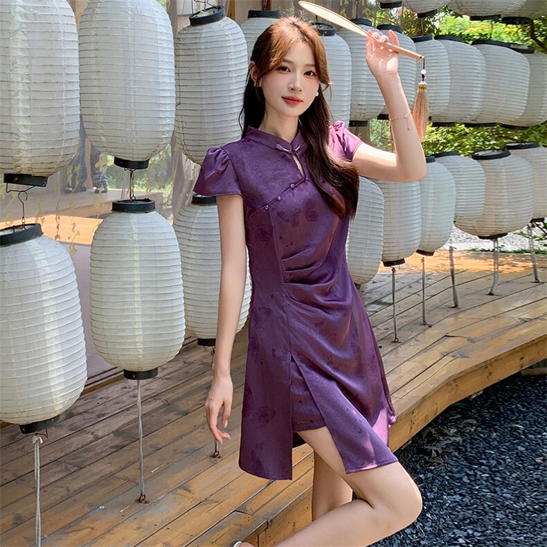 现货新中式风短裤套装女2025夏新款巨好看的气质减龄穿搭一整套,女装套装/套裙,仟媚宠