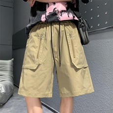 2024新款工装短裤男潮牌ins休闲裤宽松大码中裤五分裤D0603-P46，男装牛仔裤，星座308B-2