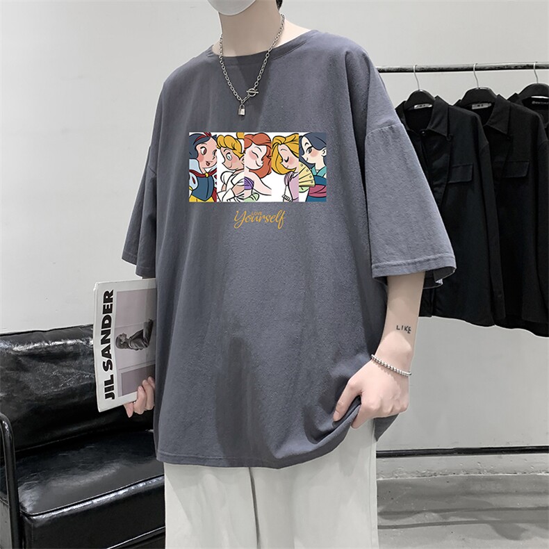 YT26396-P30亚麻短袖t恤男大码五分袖男宽松七分袖大皂风模特,男装T恤,电商A040