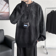 M3117/P70冬季毛衣男圆领套头针织衫腰果花扎染大码上衣毛衣，男装针织衫/毛衣，电商A141