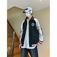 港风机车飞行夹克外套赛车服夹克潮流棒球百搭外套J9951P75，男装夹克，电商A128