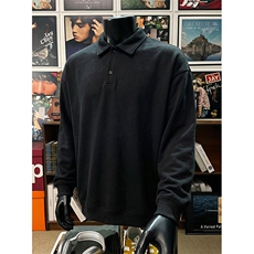 抖音得物高品质二开26春装美式高街结构设计POLO翻领卫衣外套W77，男装Polo衫，电商A486