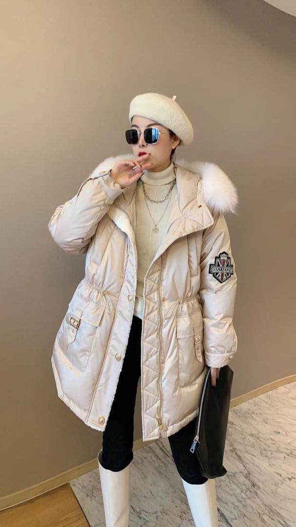 【现货】大毛领时尚显瘦羽绒服，女装羽绒服，名怡