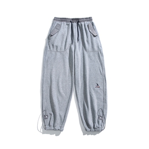 2025冬季新款男装日系宽松加绒加厚运动休闲棉裤束脚卫裤P958-F76图片