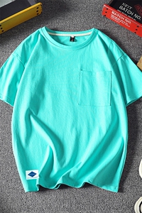 DX24061-P25大口袋百搭短袖t恤男大码半袖体恤上衣服图片