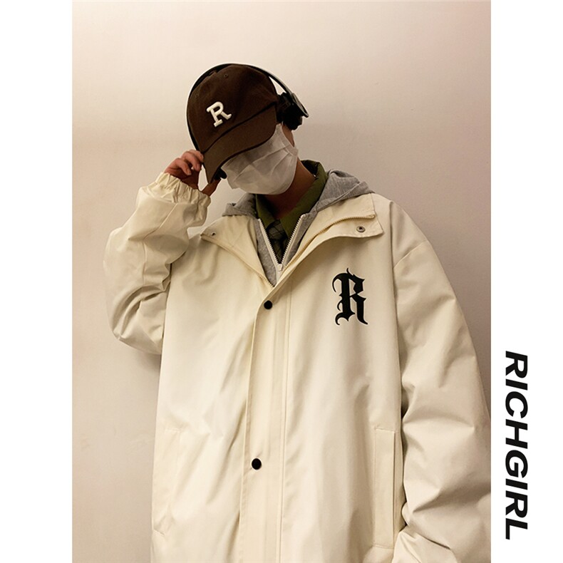 港风情侣装立领冲锋衣夹克男2025新款春秋季登山服外套JK6026-p78,男装夹克,星座207