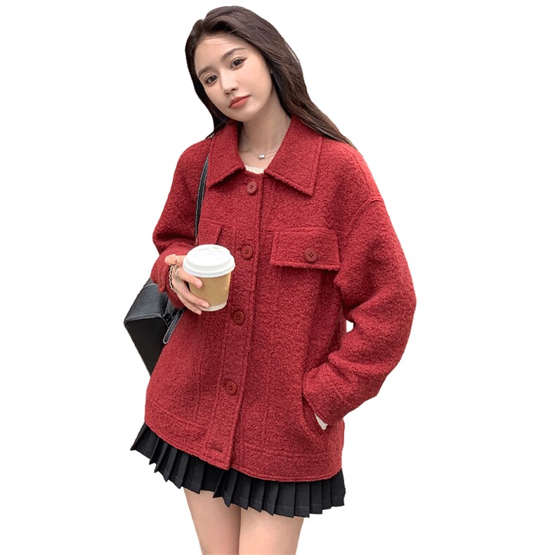 2024新款安哥拉红外套082-8806P65K238,女装毛呢外套,浙宝192（原082）