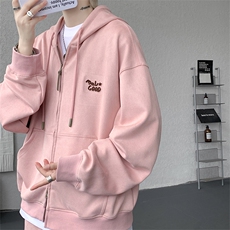 麂皮绒连帽卫衣运动套装男校园风运动服两件套学生班服TZ115-P128，男装休闲套装，电商D206-1