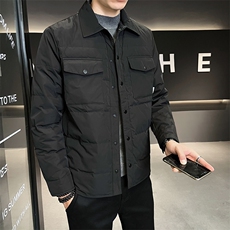 标80白鸭绒男士冬季轻薄羽绒服时尚休闲保暖外套8068-P185，男装羽绒服，电商A413
