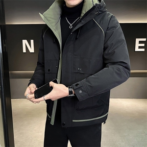 标50绒备货 连帽防水冲锋衣冬季男士羽绒服外套8878-P235控298图片