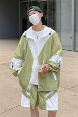 夏季防晒服套装运动风拼色时尚防晒衣夹克衫男XZ514-2-1609-P98，男装防晒衣，星座514-2(原B239)