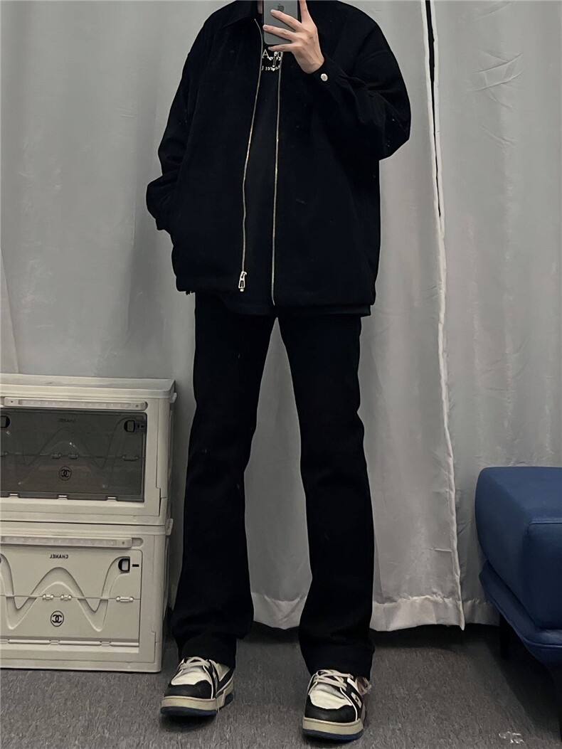 cleanfit弹力纯色修身直筒牛仔裤修身窄版直筒裤显瘦加绒65,男装牛仔裤,星座310A-4