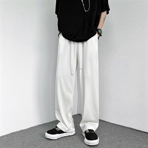 夏季拖地冰丝直筒超薄垂感条纹拖地裤XZ715 KZ2688 P28 K45，男装休闲裤，星座715