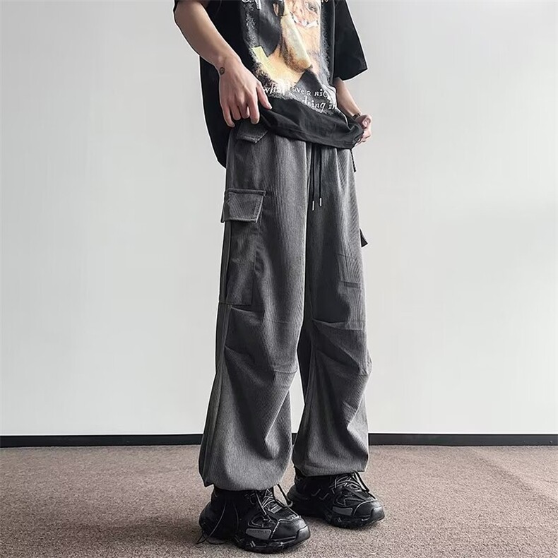 日系复古工装裤男直筒休闲潮流痞帅工装裤AK881-P46,男装休闲裤,星座1109-3