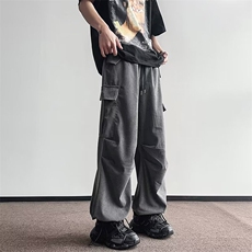 日系复古工装裤男直筒休闲潮流痞帅工装裤AK881-P46，男装休闲裤，星座1109-3