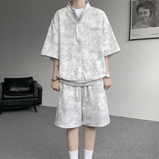 可拆开卖！立领POLO衫短袖t恤套装男生休闲运动青少年搭配帅气夏，男装T恤，电商B312