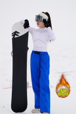 冬日多巴胺穿搭滑雪裤男女同款加绒保暖防水登山裤K1002J加绒-P75，男装休闲裤，电商A001